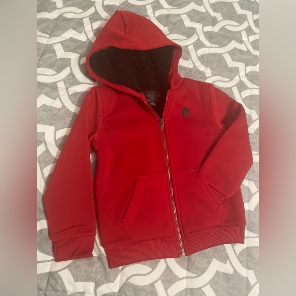 Buffalo David Bitton~NWT~Kids~Hooded~Fleece Lined~Full Zip-Up Jacket~Size M (5)